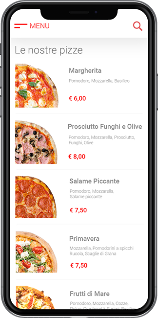 menu digitale per locali e ristoranti